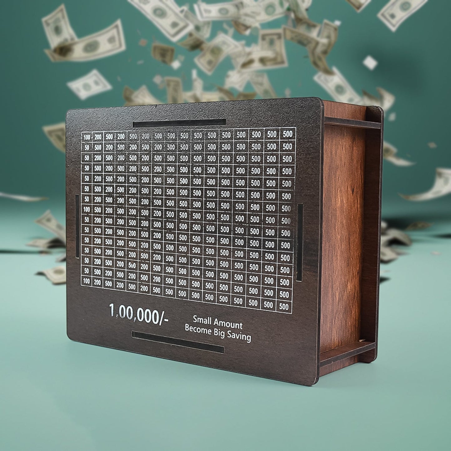 Wooden Money / Piggy Bank, Money Box (1 Pc / 4 sketch Pen)