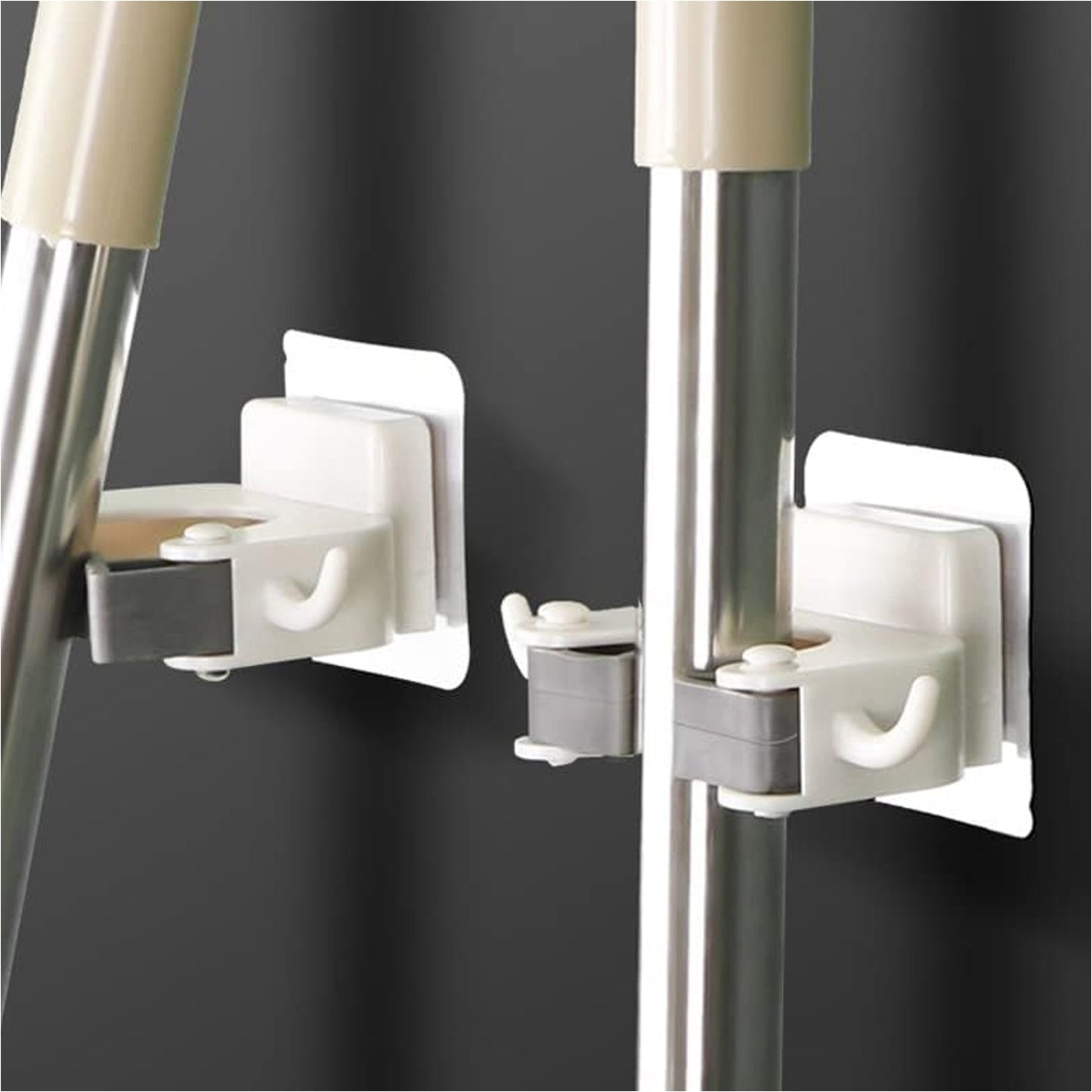 Wall Mounted Mop Broom Hanger Holder (1-Layer)