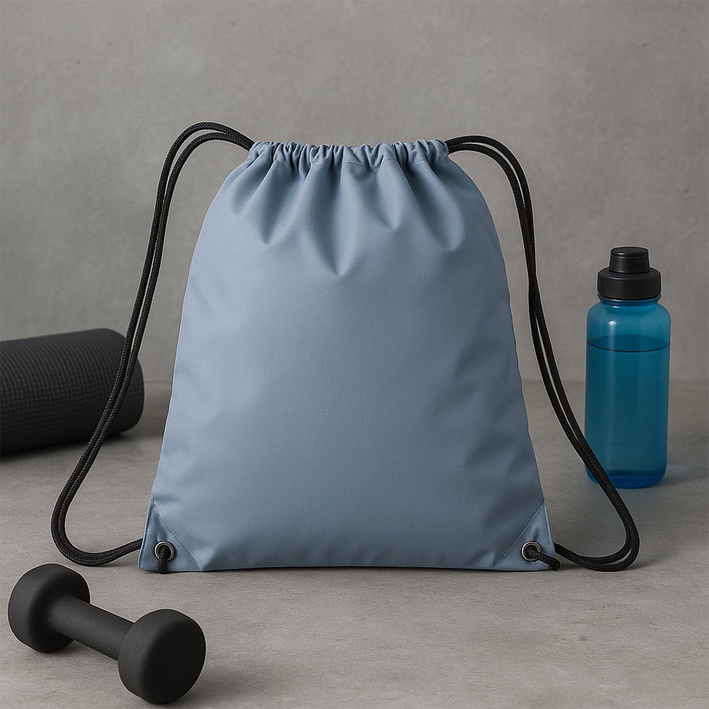 Water-Resistant Nylon Drawstring Backpack Bag (1 Pc)