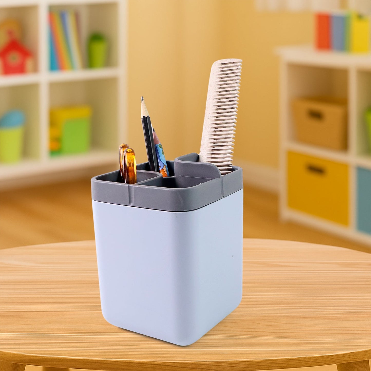 Multi-Compartment Desk Organizer Utility Holder (1 Pc)