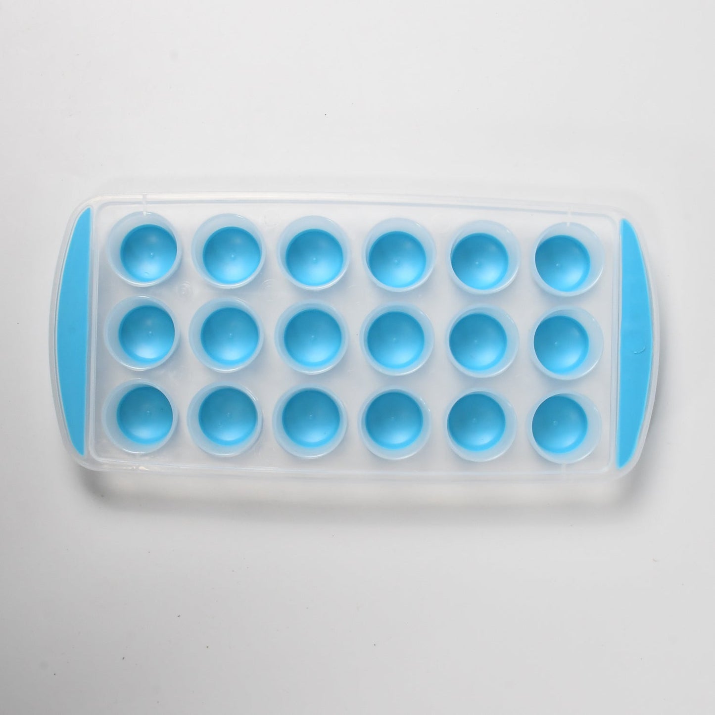 Smart Push Out Round Shape Mini Ice Cube Trays with Flexible Silicone Bottom | Round Shape Silicone Chocolate Mold Maker Ice Cube Tray Freeze Mold