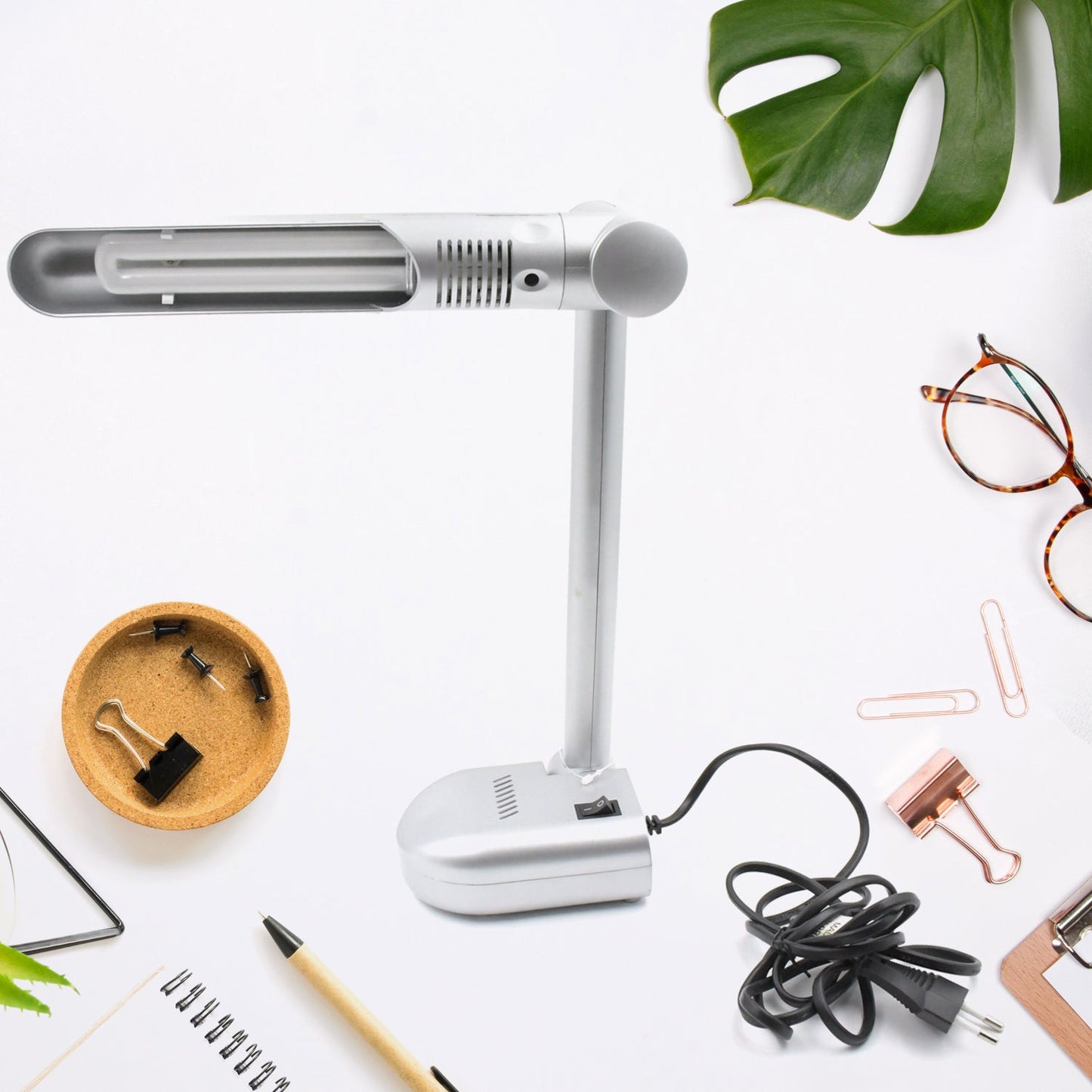 Multifunctional LED Desk Lamp Dimmable Office Lamp Children’s Student Desk Lamp Reading Lamp White Eye-Caring Desk Light, Energy Saving Desk Lamp Table Lamp - Study Desk Lamp (1 Pc)