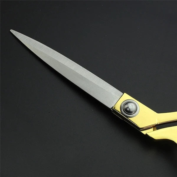 Stainless Steel Tailoring Scissor Sharp Cloth Cutting for Professionals (Golden)