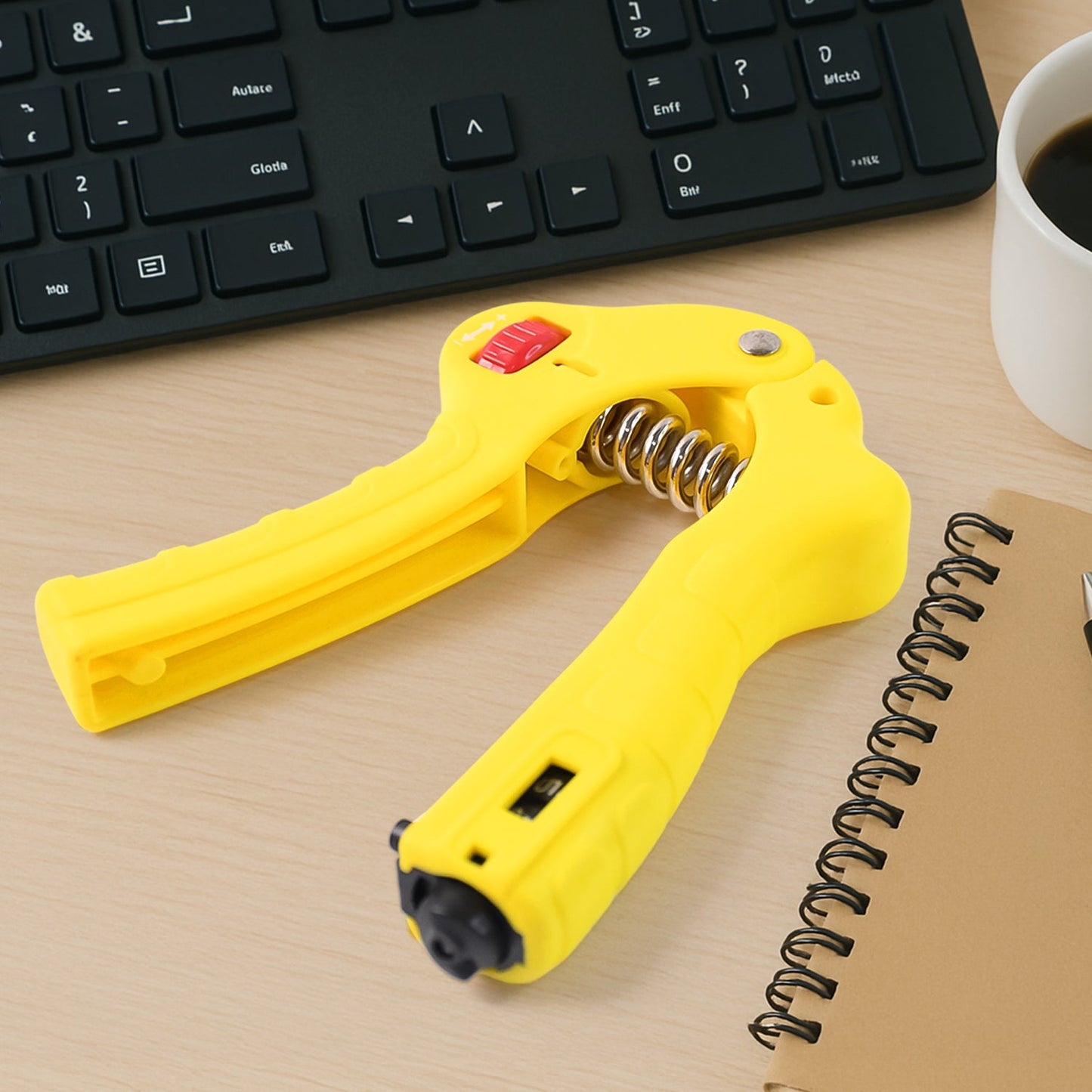 Gym Fitness Hand Grip Men Adjustable Finger Heavy Exerciser Strength for Muscle Recovery Hand Gripper Trainer strengthener (1 Pc)