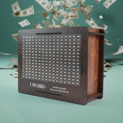 Wooden Money / Piggy Bank, Money Box (1 Pc / 4 sketch Pen)