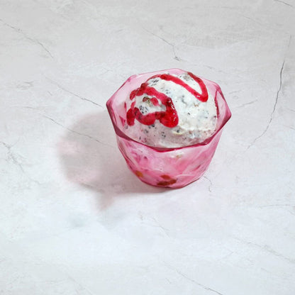 6pc Diamond shape ice cream bowl set