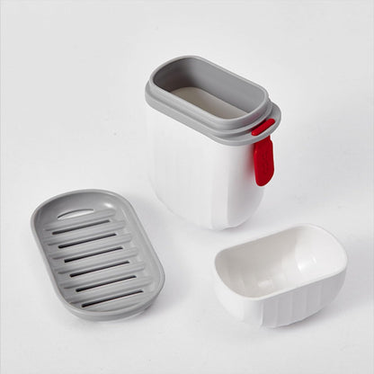 Stylish Soap Box with Secure Seal for Travel, Bathroom, Camping ,Sabudani (1 Pc)