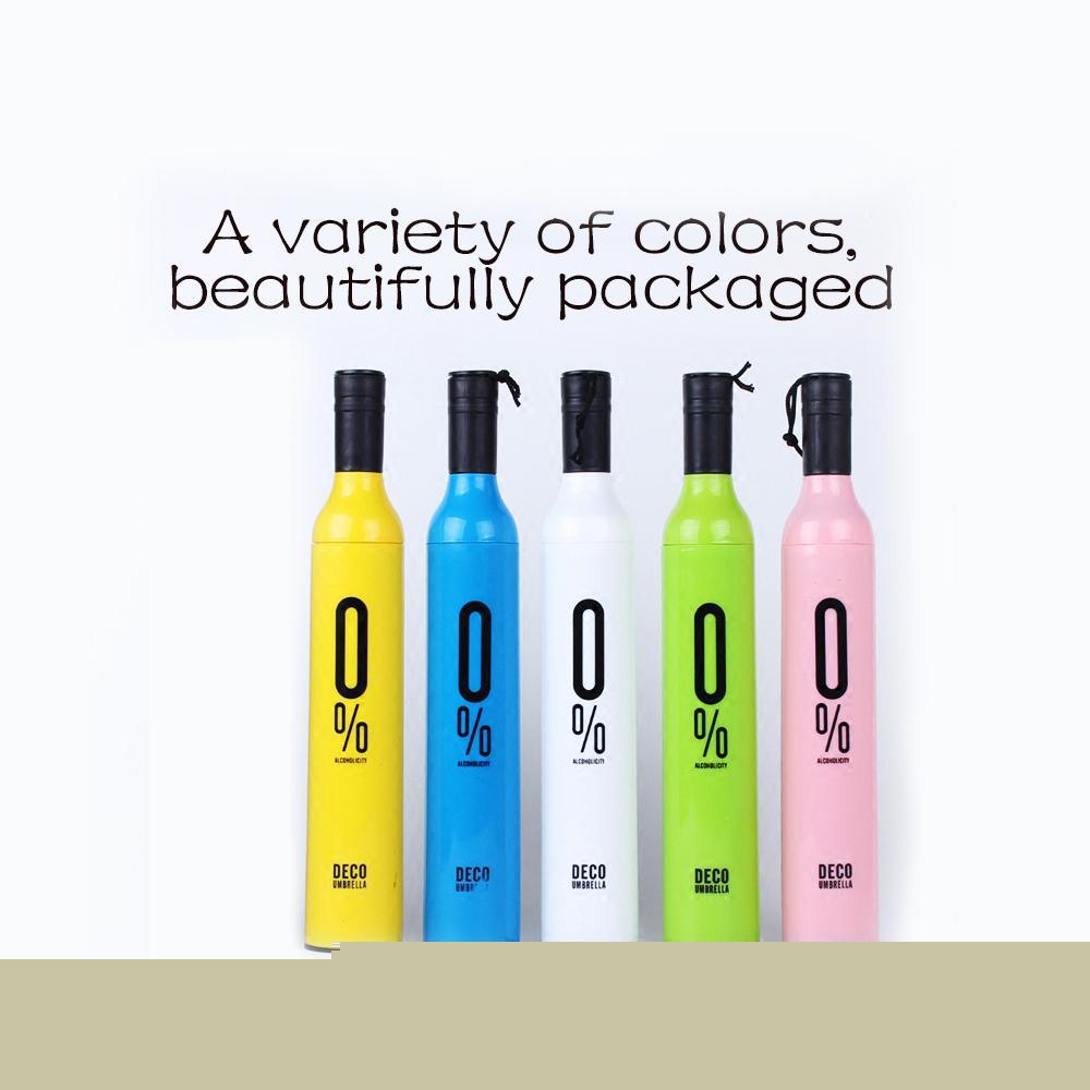 Pocket Folding Wine Bottle Umbrella