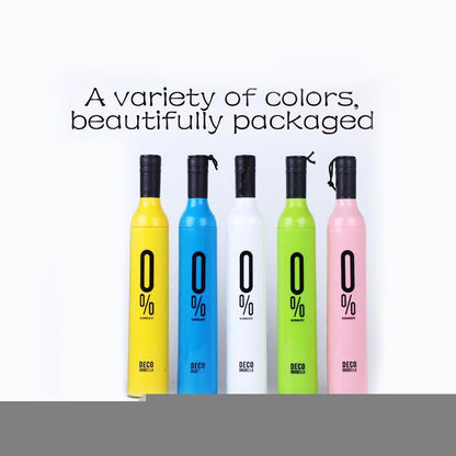 Pocket Folding Wine Bottle Umbrella