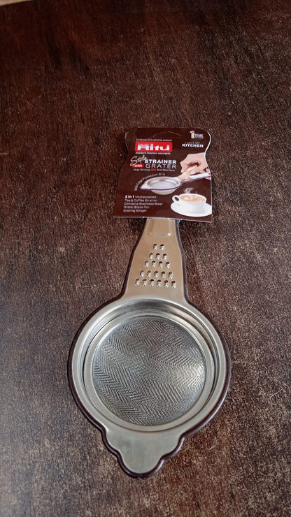 Heavy-Duty Stainless Steel Fine Mesh Tea Strainer (1 Pc)