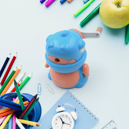 Sharpener for Pencil with Removable Tray Hardiness Steel Cutter, Kids Teddy Shaped Pencil Sharpener Machine, Birthday Return Gift Stationary Gifts
