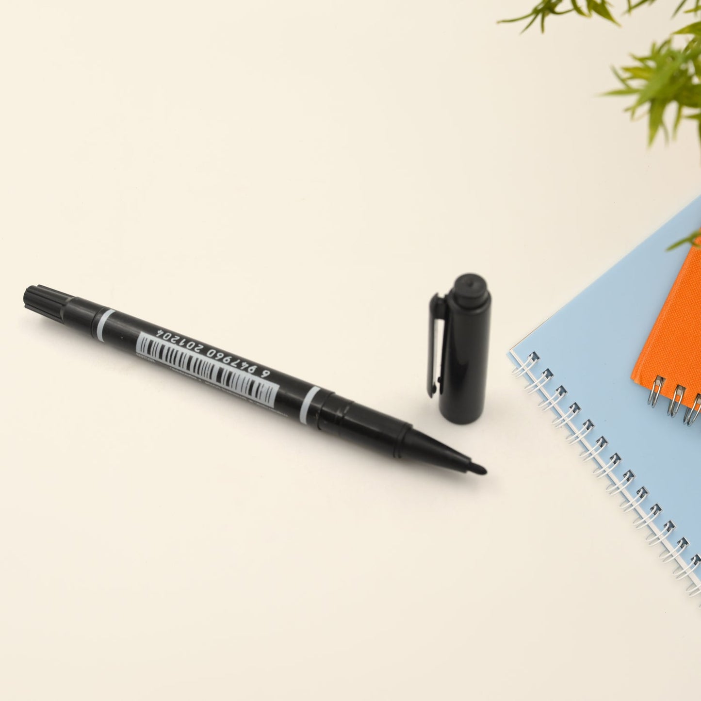 7941 2Sided pen & Marker Office Products School, Office Supplies Stationery Marker Pen, Double Marker Black Ink Waterproof Marking Pen for Students (1 Pc)