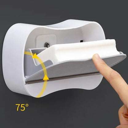4336 Soap Holder Travel Business Travel Hotel Portable Wall-mounted Soap Box Bathroom Toilet Punch-free Flip-type Drain Soap Box, Waterproof Space Saving (1 Pc)