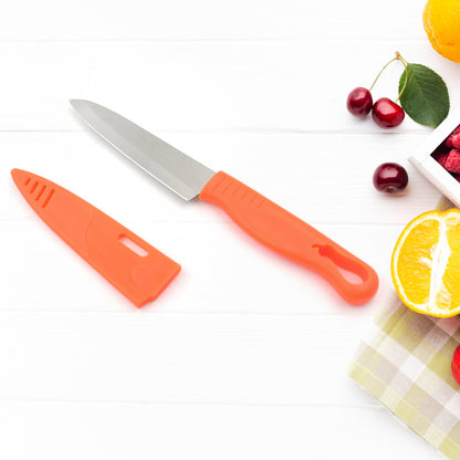 5832 Stainless Steel Knife For Kitchen Use, Knife Set, Knife & Non-Slip Handle With Blade Cover Knife, Fruit, Vegetable,Knife Set (1 Pc)