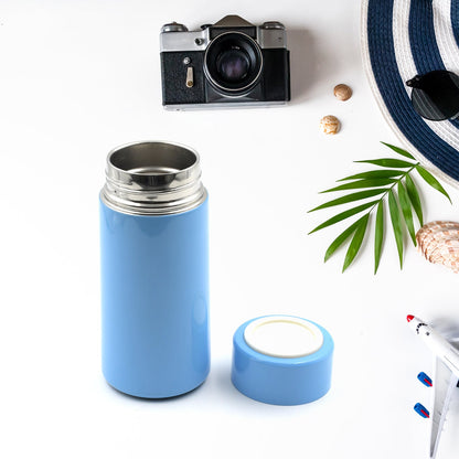 8384 WATER BOTTLE FOR OFFICE, THERMAL FLASK, STAINLESS STEEL WATER BOTTLES, HOT & COLD DRINKS, BPA FREE, LEAKPROOF, PORTABLE FOR OFFICE/GYM/SCHOOL (350 ML)