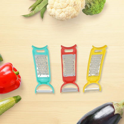 5511 Kitchen 3 in 1 Multi Purpose Vegetable Peeler Grater Cutter for Food Preparation Kitchen 3 in 1 Multi Purpose Vegetable Peeler Grater Cutter for Food Preparation (12 Pc Set)