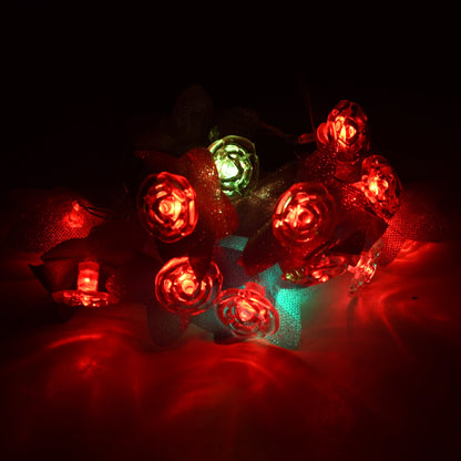 8337 4Mtr Flower Design Home Decoration Electrical Series Light Home Decoration Diwali & Wedding LED Christmas String Light Indoor and Outdoor Light ,Festival Decoration Led String Light, Multi-Color Light (16L 4Mtr)