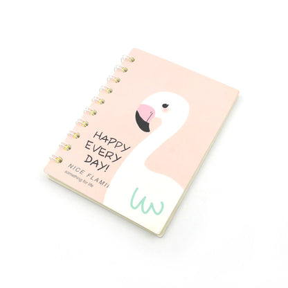 7988 Cute Flamingo Journal Diary, Notebook for Women Men Memo Notepad Sketchbook with Durable Hardcover & 50 Pages Writing Journal for Journaling Notes Study School Work Boys Grils, Stationery (143x105MM)