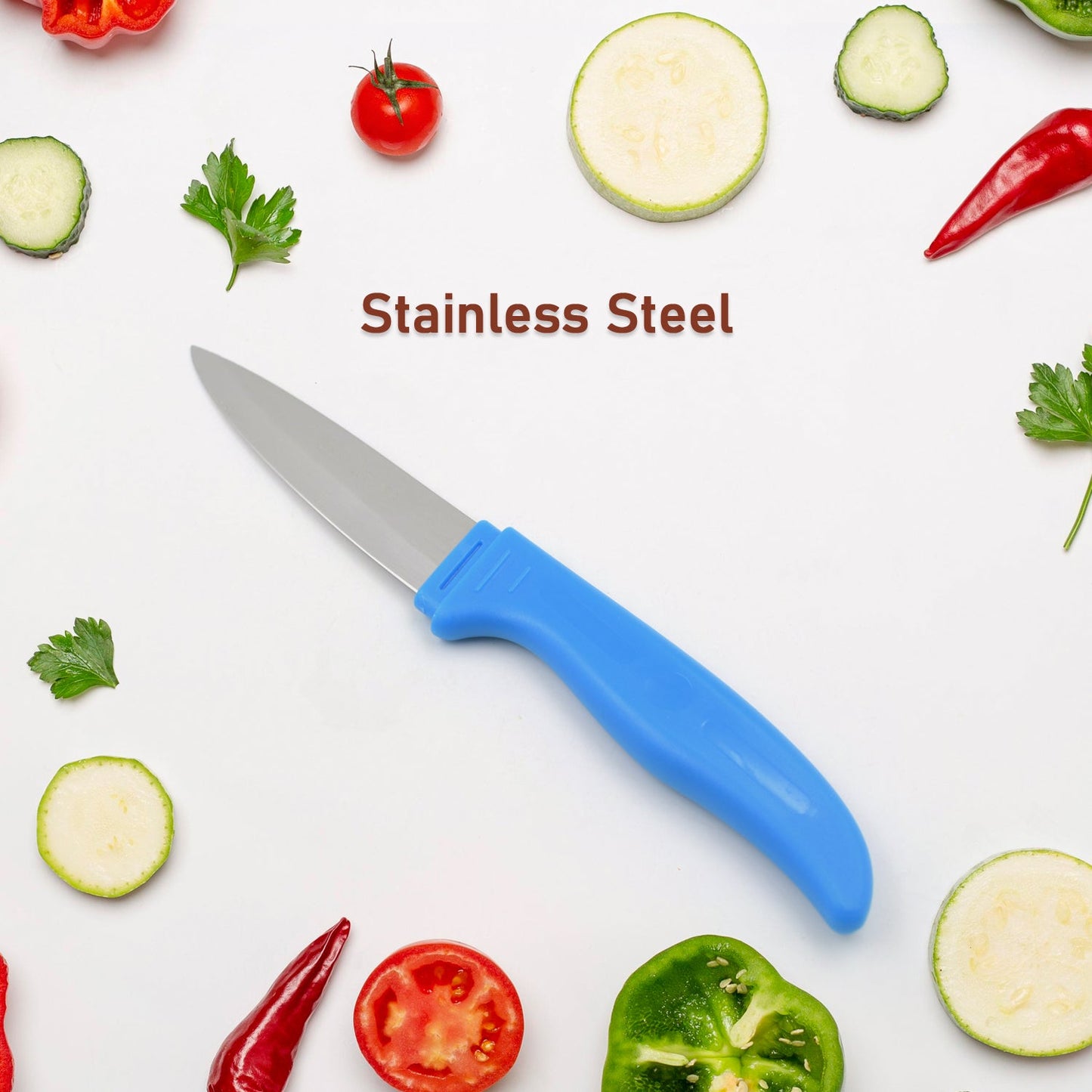 5834 Stainless Steel Knife For Kitchen Use, Knife Set, Knife & Non-Slip Handle With Blade Cover Knife, Fruit, Vegetable,Knife Set (1 Pc)