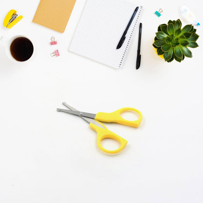 1775  Small Students Plastic Hand Tools Handle Paper Cutter Card Making Scrapbook Craft Scissors, Craft Shears Sharp Scissors, Stainless Steel Blade Scissors (1 Pc)