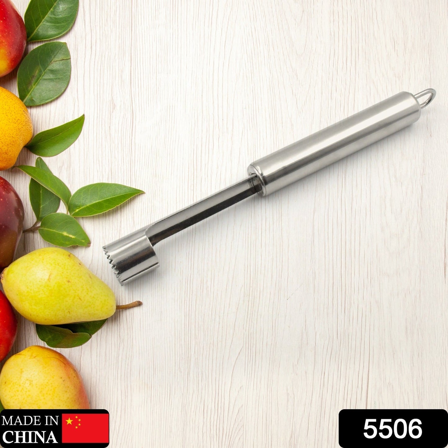 5506 Fruit Core Stainless Steel Set, Core Remover for Apple and Pear, Kitchen Prep Tool Fruit Core Remover Tool with Soft Handle, Apple Corer Stainless Steel, Kitchen Gadget Dishwasher Safe
