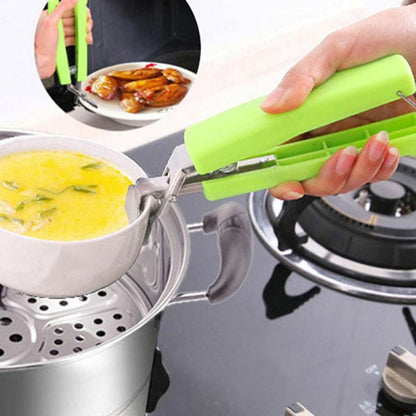 2565 Stainless Steel Home Kitchen Anti-Scald Plate Take Bowl Dish Pot Holder