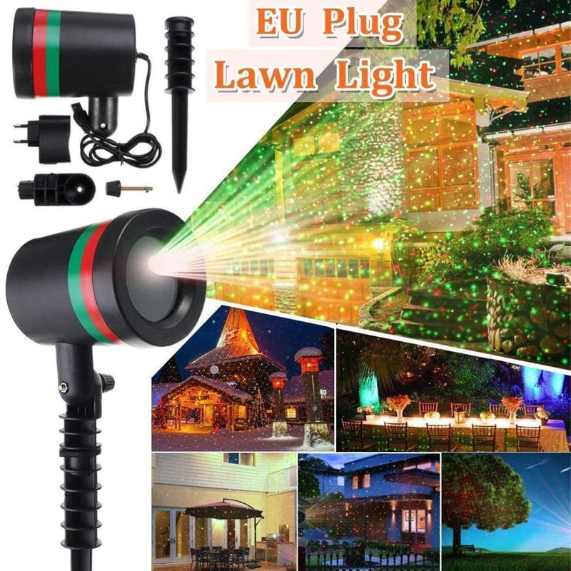 7350 Star Fairy Motion Laser Lights Projector for Garden Lawn Landscape Outdoor Indoor, Home, Office, Diwali, Christmas, Navratri, Decorative Light, Party (No Remote Button, Multicolour)