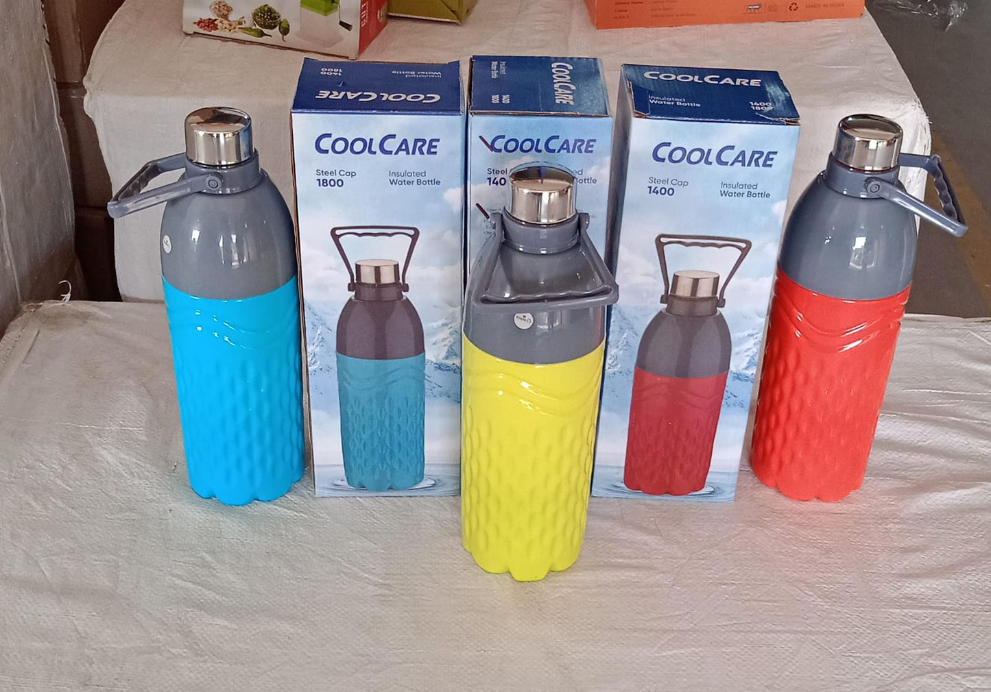 6215 Plastic Sports Insulated Water Bottle with Handle & Color Box Easy to Carry High Quality Water Bottle, BPA-Free & Leak-Proof! for Kids' School, For Fridge, Office, Sports, School, Gym, Yoga (1 Pc Mix Color 1800ML)