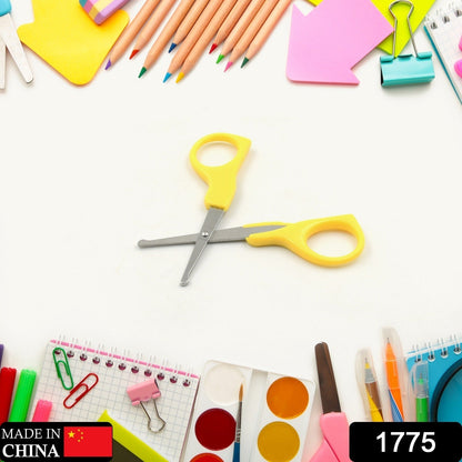 1775  Small Students Plastic Hand Tools Handle Paper Cutter Card Making Scrapbook Craft Scissors, Craft Shears Sharp Scissors, Stainless Steel Blade Scissors (1 Pc)