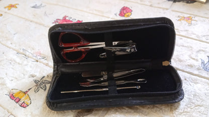 6413 Nail Scissors Professional Nail Clippers Kit Manicure Set 6 Pieces Top Grade Stainless Steel Grooming Kit With Travel Case For Travel Or Home Manicure Set (6 Pc Set)