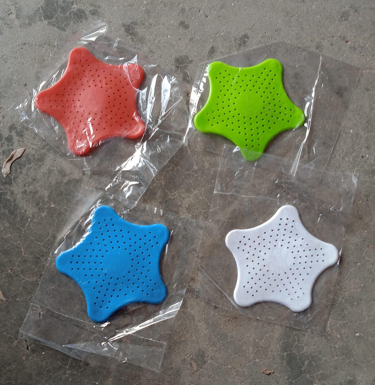 0830  Star Shape Suction Cup Kitchen Bathroom Sink Drain Strainer Hair Stopper Filter, Star Shaped Sink Filter Bathroom Hair Catcher, Drain Strainers Cover Trap Basin(Mix Color 1 Pc)