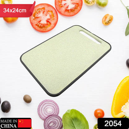 2054 Plastic Small Size Kitchen Chopping Board Household Cutting Board Knife Board Vegetable Cutting and Fruit Multi-purpose Plastic Sticky Board Cutting board (34x24Cm)