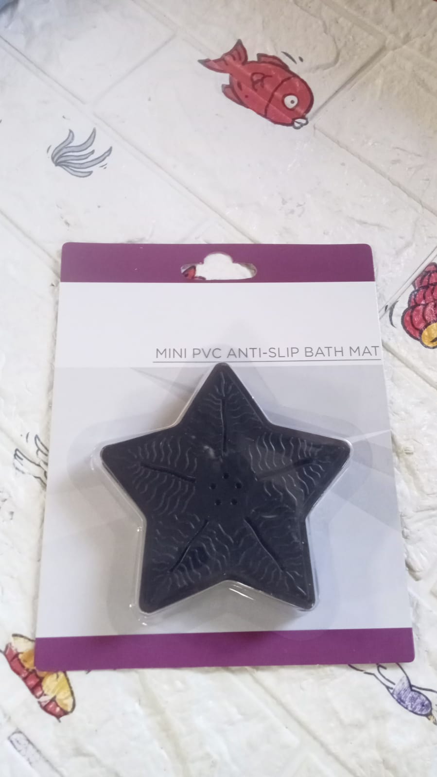 Mini  Pvc Anti-Slip Bat Mat Non Slip Baby Bath Mats, Mini Child Safety Anti Slip Shower Mats Star,& Leaf Shaped for Kids (4 pc Set)